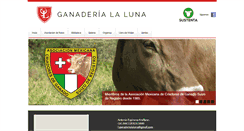 Desktop Screenshot of ganaderialaluna.com