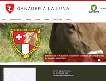 Tablet Screenshot of ganaderialaluna.com